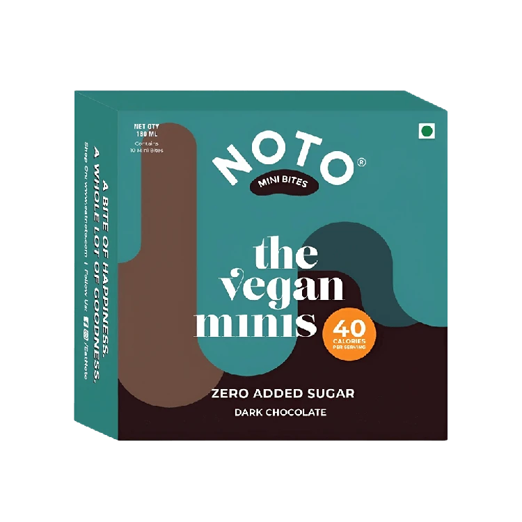 Noto Dark Chocolate Vegan Frozen Dessert Bites (Zero Added Sugar)