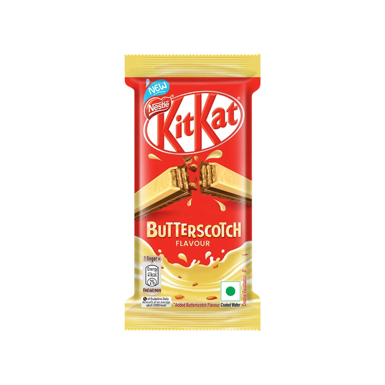 Nestle KitKat Chocolate Coated 3 Finger Wafer Chocolate (Butterscotch Flavor)