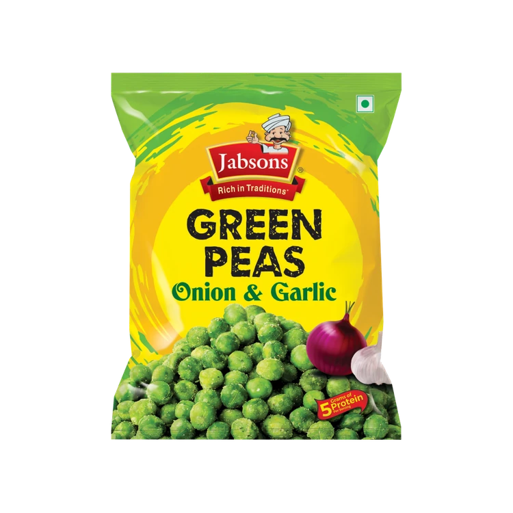 Jabsons Onion & Garlic Green Pea Snack