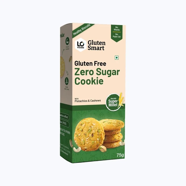 Lo! Foods Gluten Free Pista Cookies (Sugar Free)