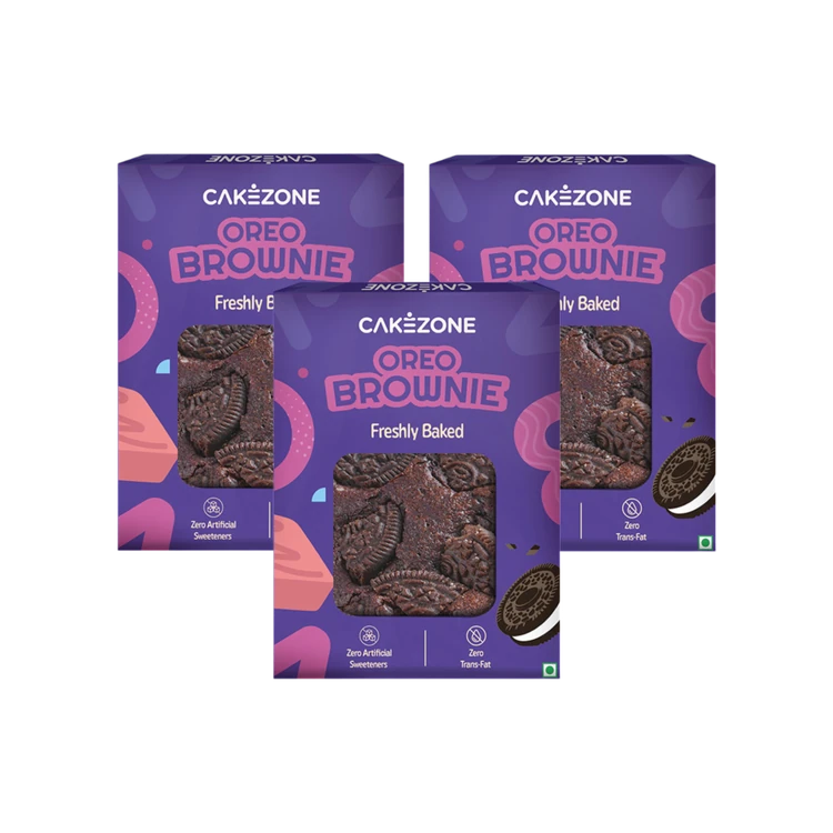 CakeZone Oreo Brownie - Pack of 3