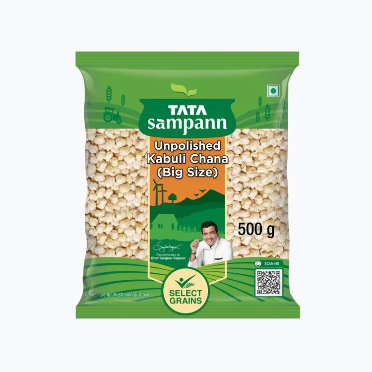 Tata Sampann Unpolished Kabuli Chana (Big Size) (Kabuli Kadale)