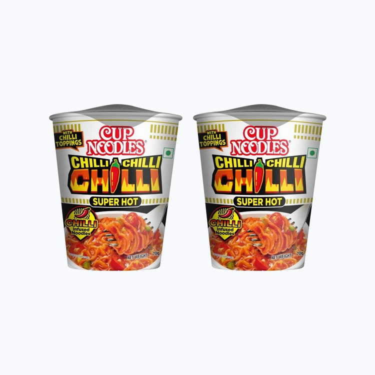 Nissin Super Hot Chilli Cup Noodles - Pack of 3
