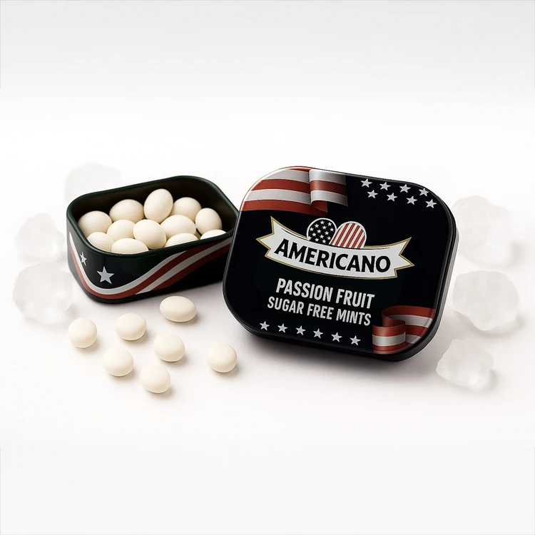 Americano Sugar Free Mints Passion Fruit Mint Candies