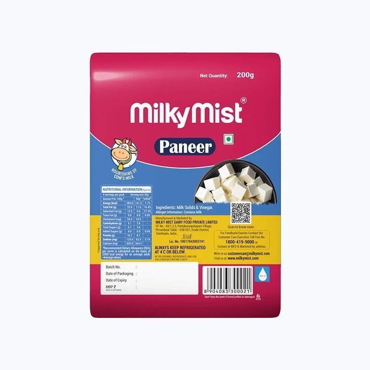 Milky Mist Paneer