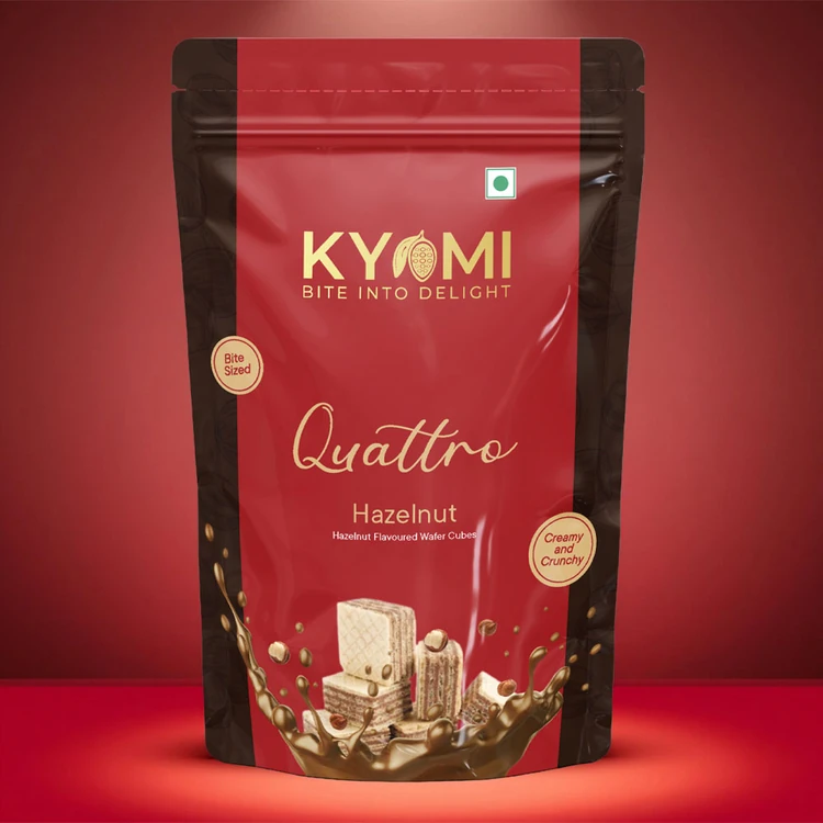 Kyomi Quattro Hazelnut Wafer Cube