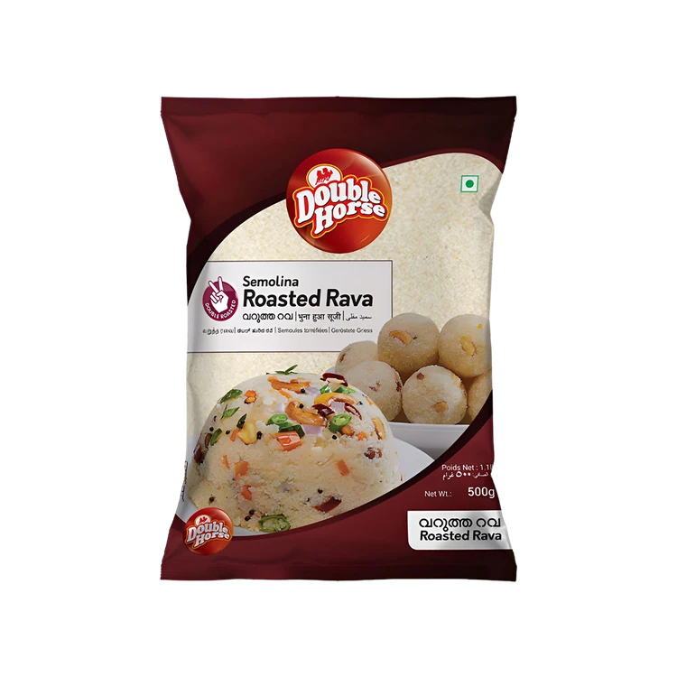 Double Horse Roasted Sooji/Rava (Hurida Rave)