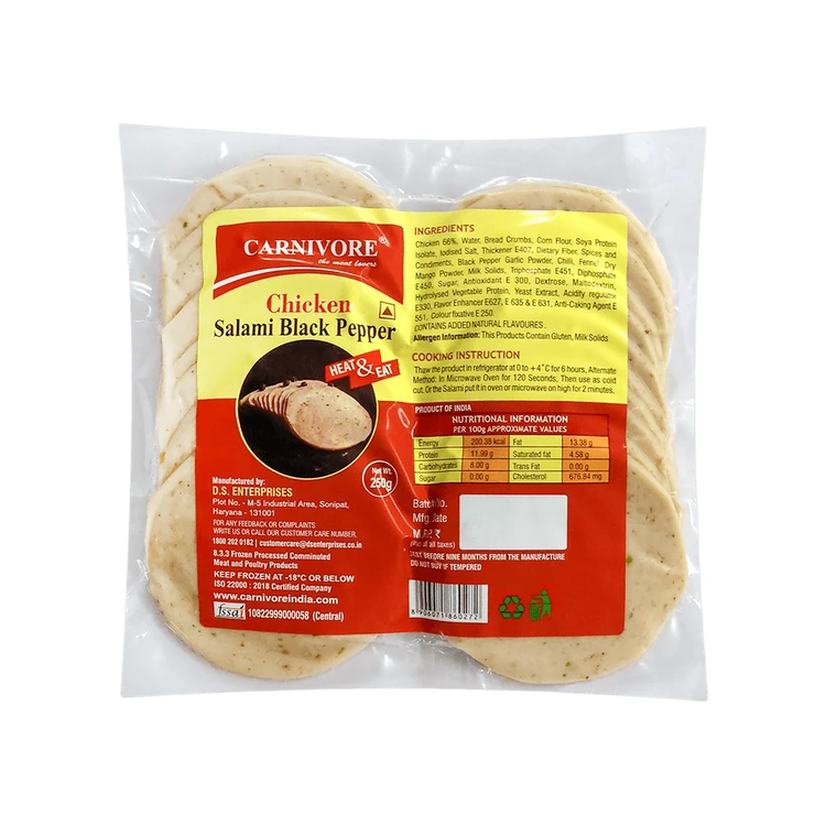 Carnivore Black Pepper Chicken Salami (Frozen)