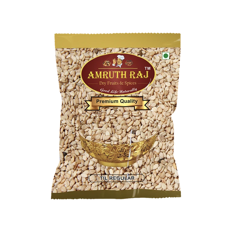 Amruth Raj Regular White Sesame Seeds (Bili Ellu)