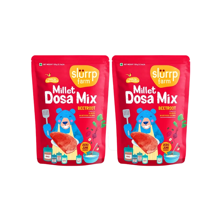 Slurrp Farm Beetroot Dosa Mix Baby Cereal - Pack of 2