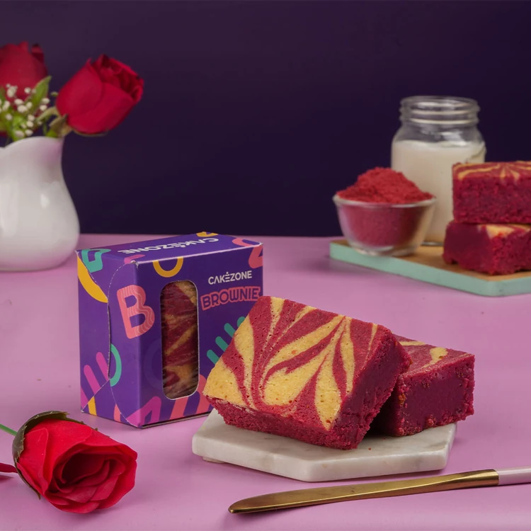 CakeZone Valentine's Red Velvet Brownie