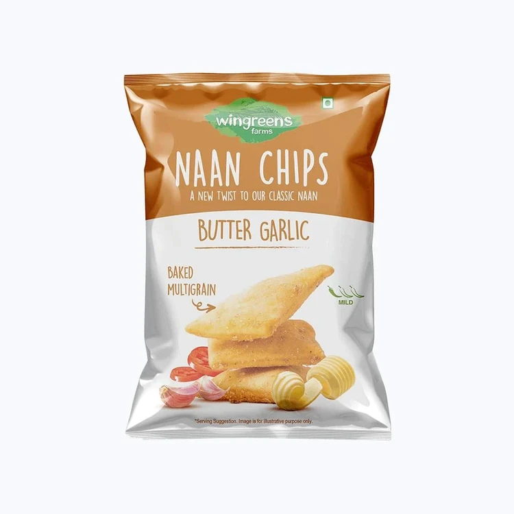Wingreens Farms Butter Garlic Naan Chips