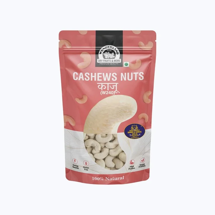 Wonderland Foods Natural Cashew Nuts - W240 (Jumbo) (Godambi)