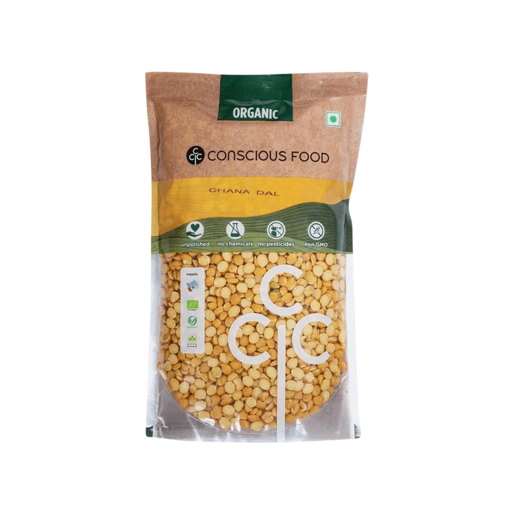 Conscious Food Organic Chana Dal (Organic Kadale Bele)