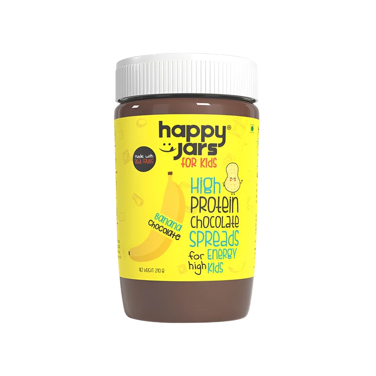 Happy Jars Banana Chocolate Spread (High Protein)