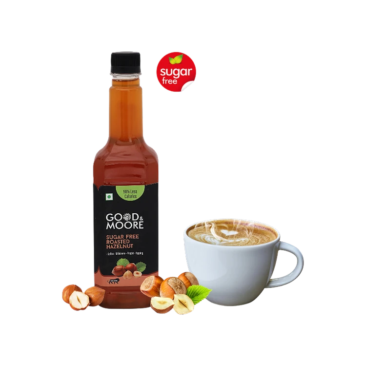 GOOD&MOORE Sugarfree Roasted Hazelnut Coffee Syrup