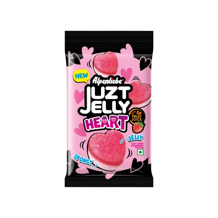 Alpenliebe Juzt Jelly - Heart Soft Strawberry Jelly Candy