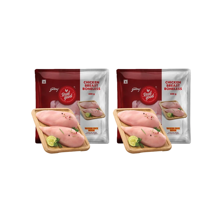 Godrej Real Good Chicken Breast (Boneless) - Pack of 2
