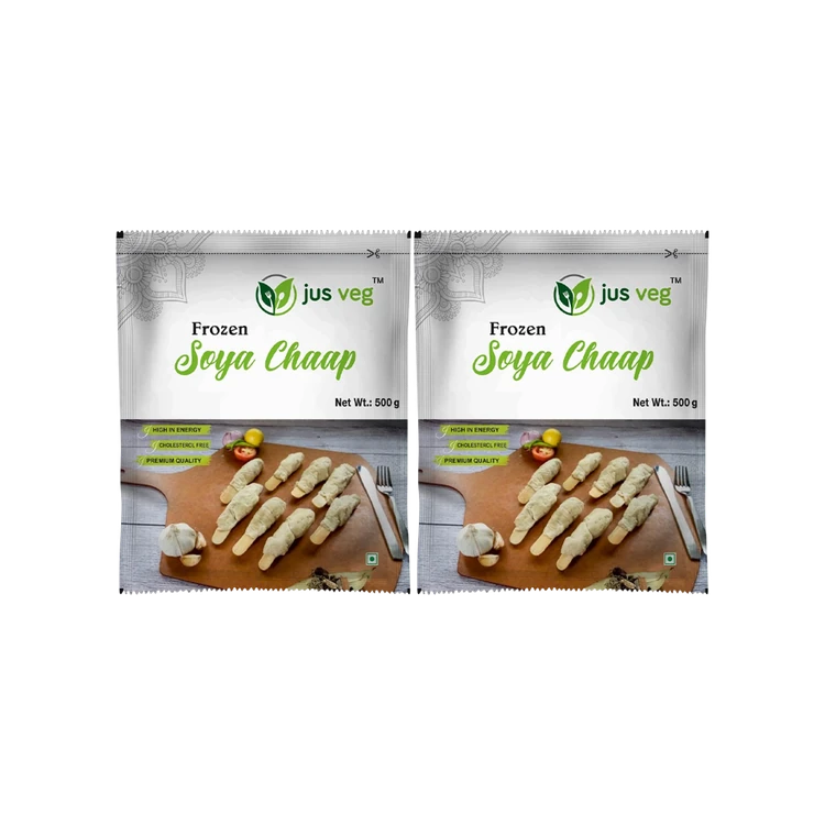 JusVeg Soya Chaap (Frozen) - Pack of 2