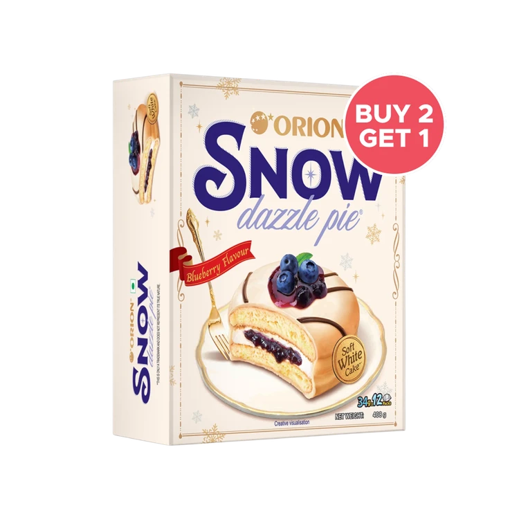Orion Blueberry Snow Dazzle Choco Pie - Buy 2 Get 1 Free