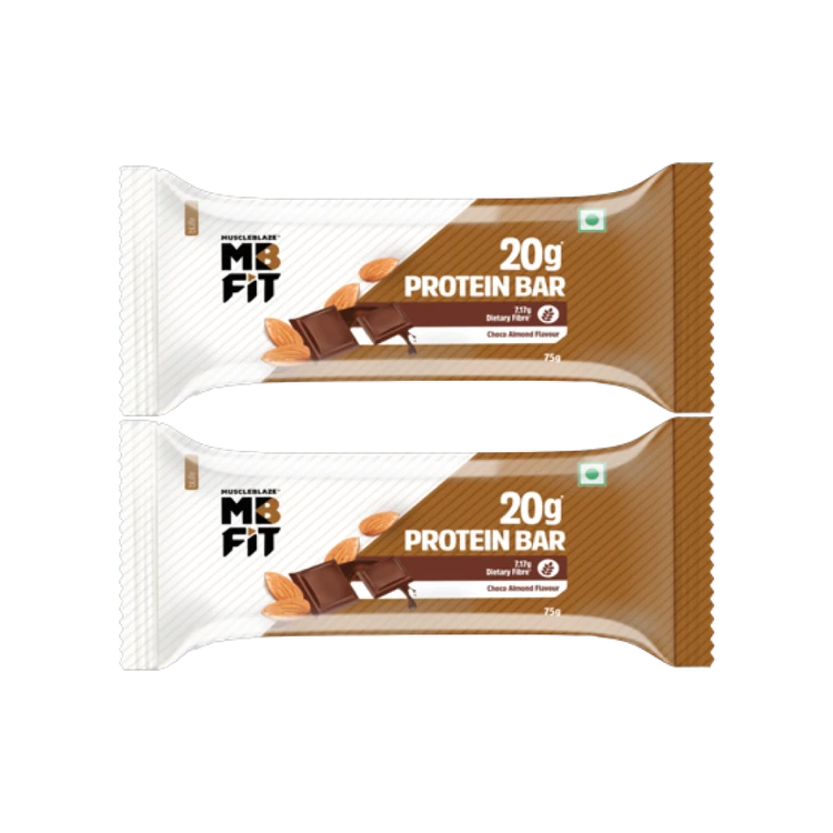 MuscleBlaze 20g Protein Bar (Choco Almond) - Pack of 2