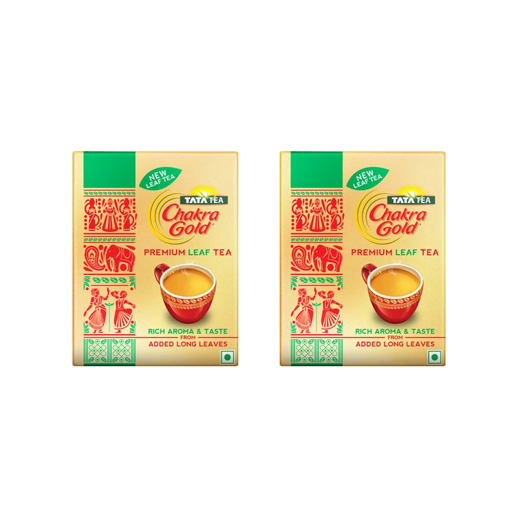 Tata Tea Chakra Gold Premium Leaf Tea - Pack of 2