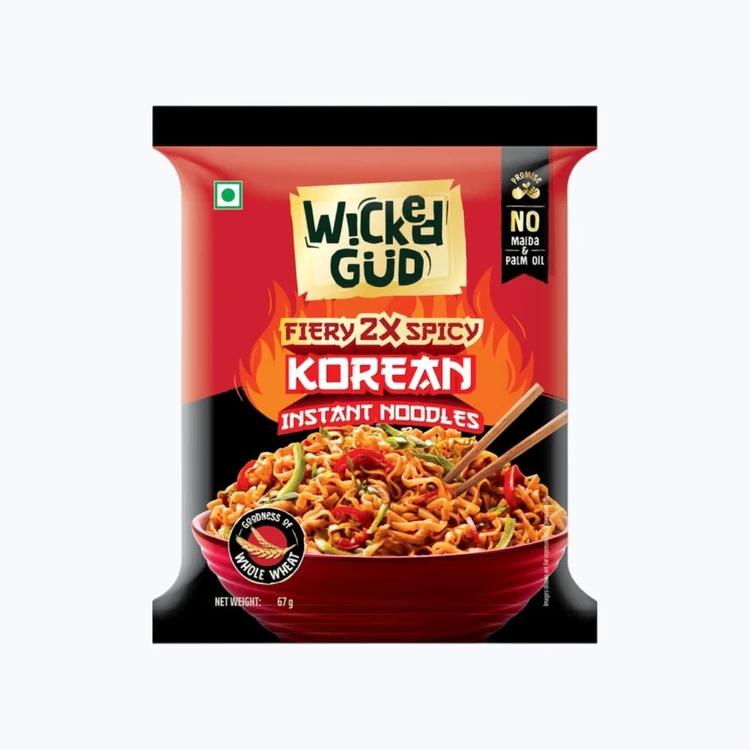 WickedGud Fiery 2X Spicy Korean Instant Noodles