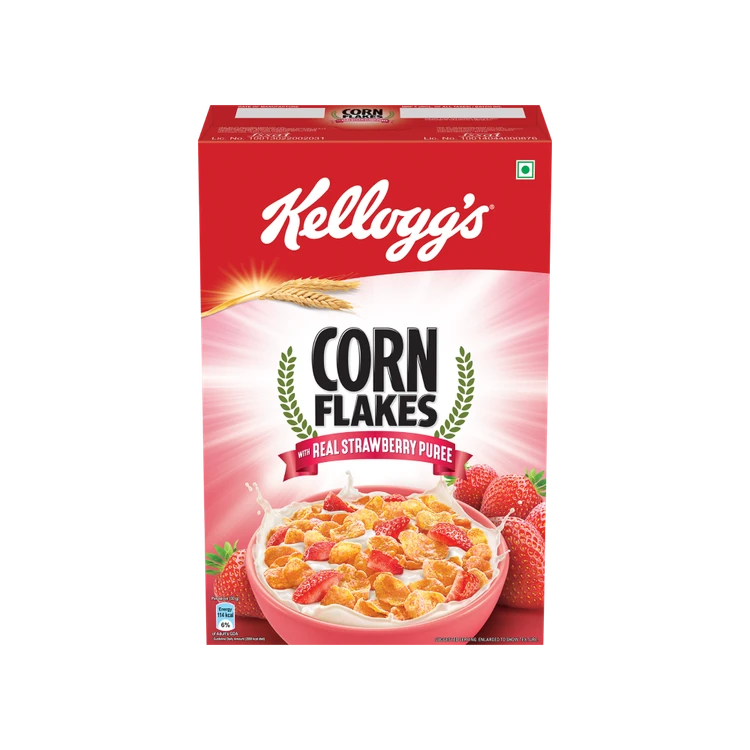 Kellogg's Real Strawberry Puree Corn Flakes