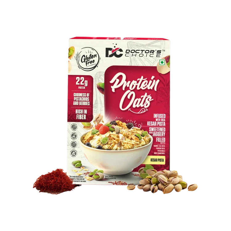 Doctor's Choice 22 g High Protein Oats (Kesar Pista)