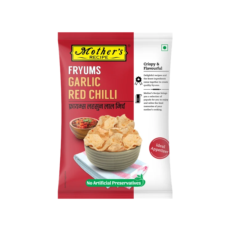 Mother's Recipe Garlic Red Chilli Fryums