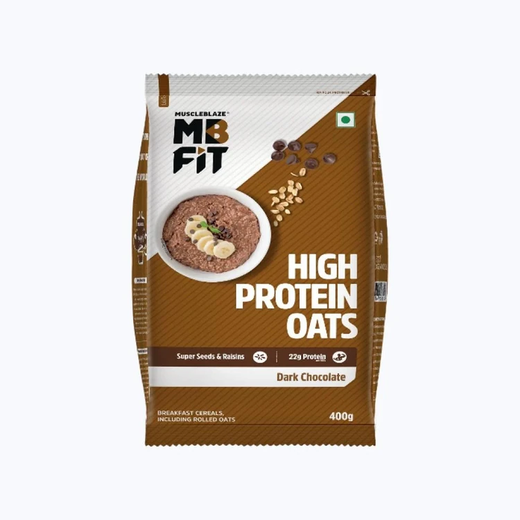 MuscleBlaze High Protein Oats (Dark Chocolate Flavour)