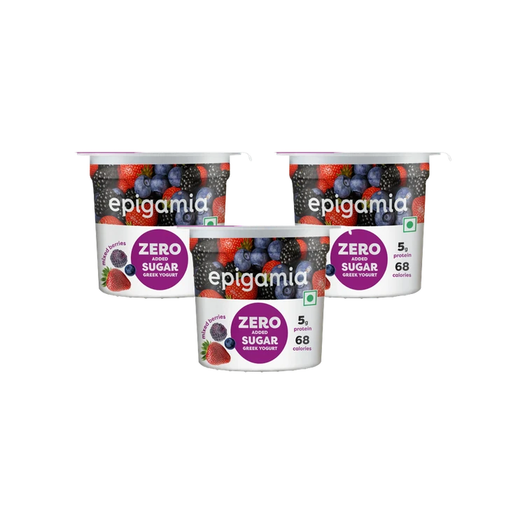 epigamia Mixed Berries Greek Yogurt - Pack of 3