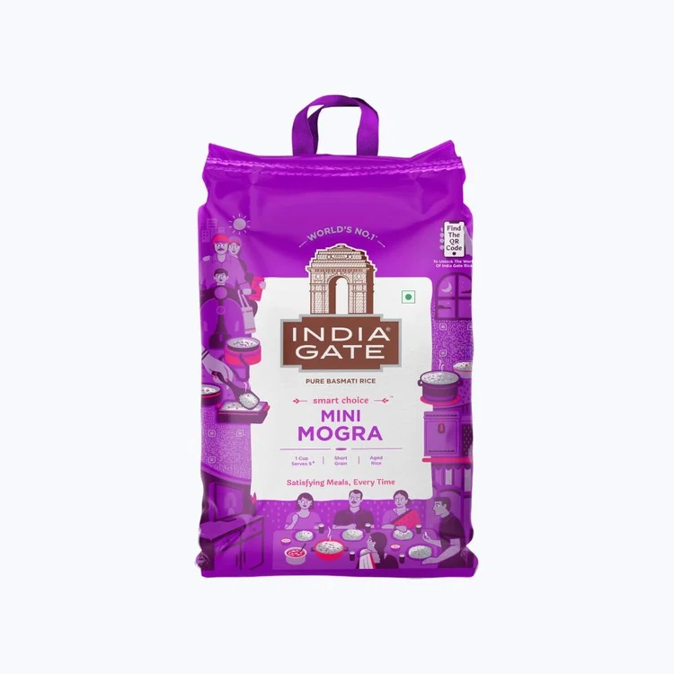 India Gate Mini Mogra Basmati Rice (Short Grain) (Mogra Basmati Akki)