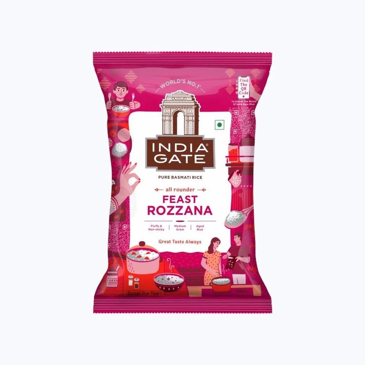 India Gate Feast Rozana Basmati Rice (Medium Grain) (Basmati Akki)