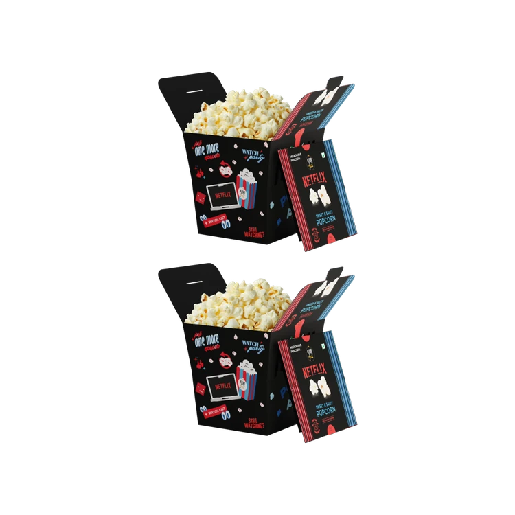 4700BC X Netflix Microwave Popbox Popcorn (Sweet & Salted) - Pack of 2
