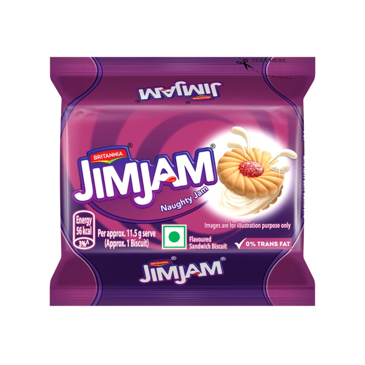 Britannia Treat Jim Jam Sandwich Crème Biscuits