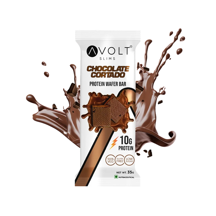 Avolt Slims Chocolate Cortado Protein Wafer Bar