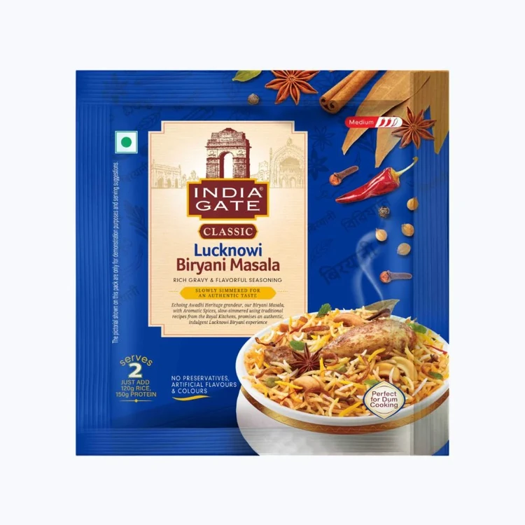 India Gate Classic Lucknowi Biryani Masala - 70 g