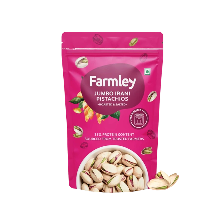 Farmley Iranian Roasted And Salted Pistachios (Pista)