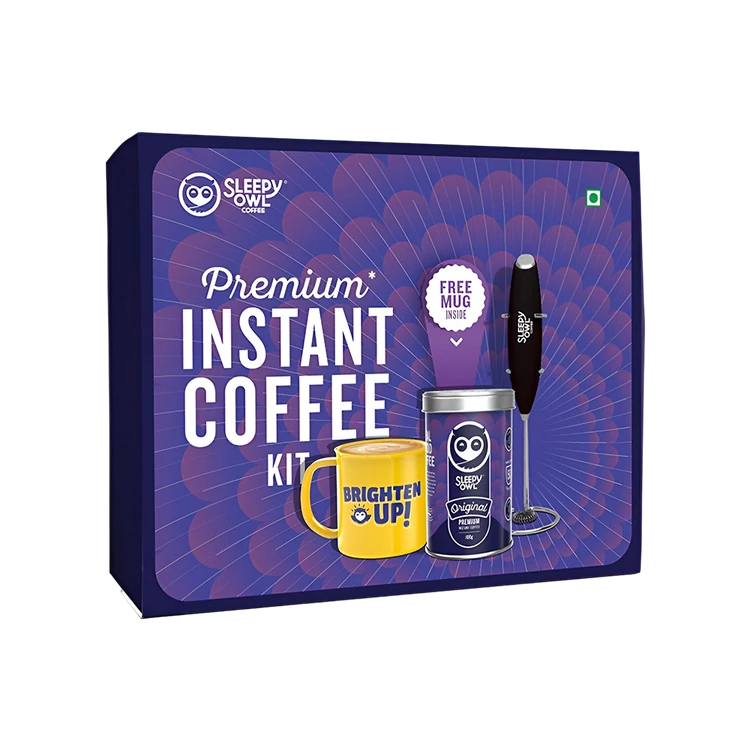 Sleepy Owl Premium Original Instant Coffee Kit - With Mug