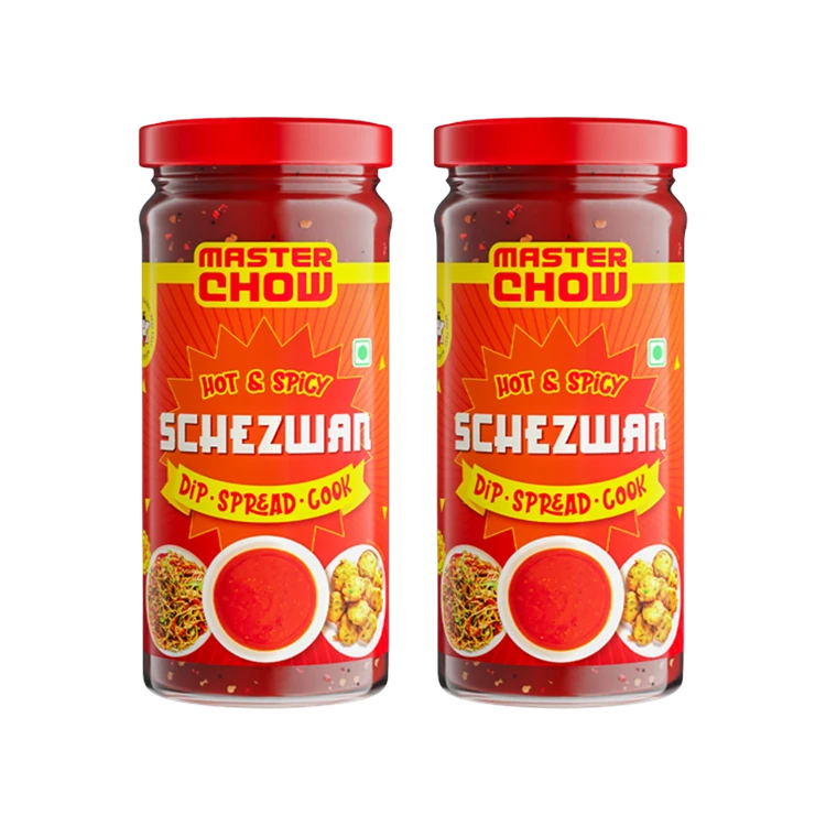 MasterChow Hot & Spicy Schezwan Chutney - Pack of 2