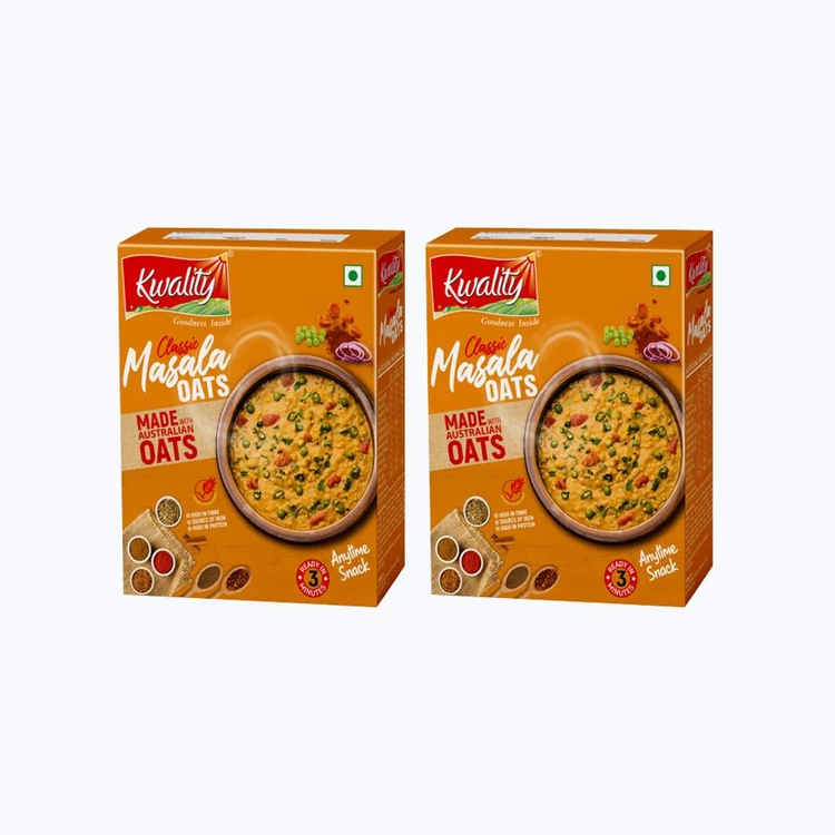 Kwality Classic Masala Flavoured Oats - Pack of 2