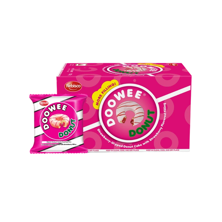 Doowee Donut - Strawberry Dipped Donut