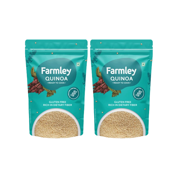 Farmley Natural Quinoa High Protein, Dietary Fiber & Gluten-Free Superfood - Pack of 2