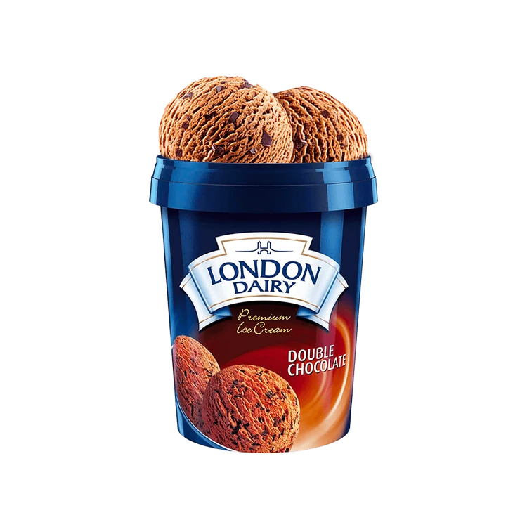 London Dairy Double Chocolate Ice Cream Tub