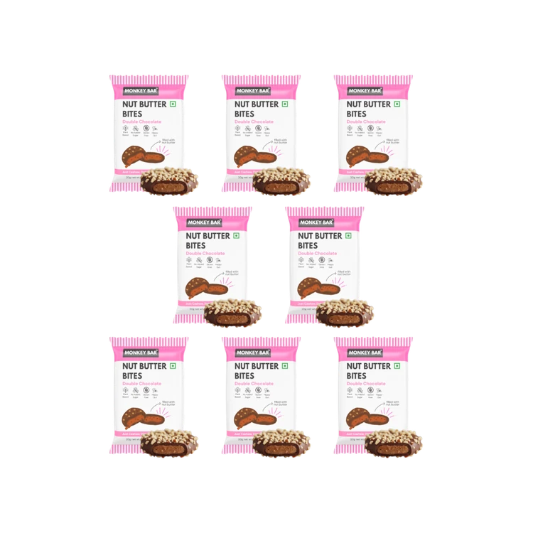 Monkey Bar Double Chocolate Nut Butter Bites