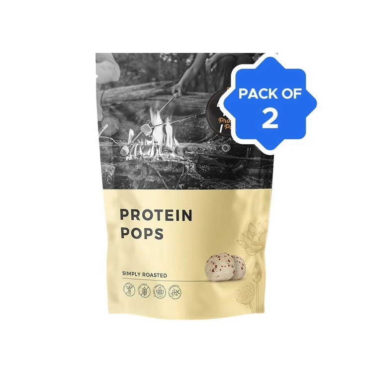 4700BC Protein Pops Makhana (Simply Roasted) - Pack of 2