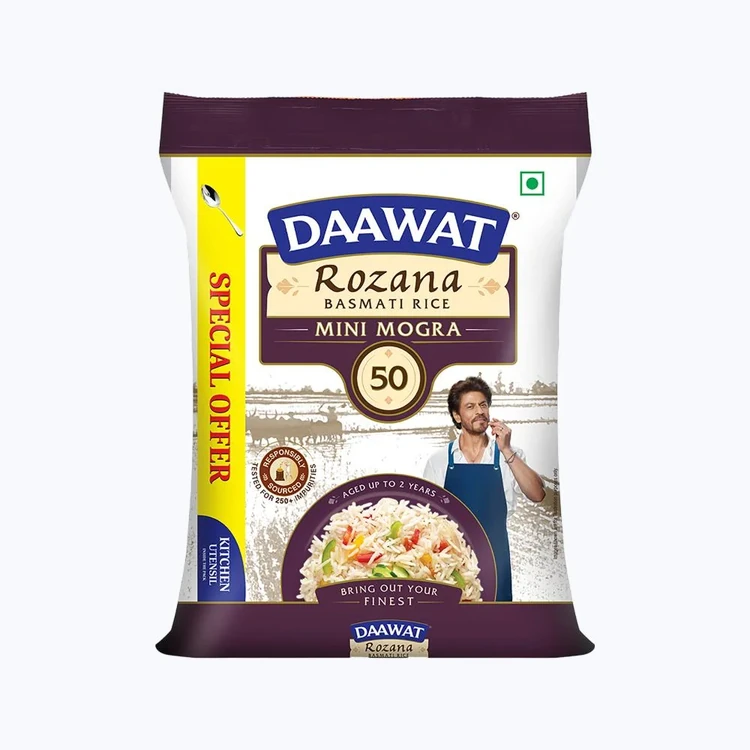 Daawat Rozana Mini Mogra Basmati Rice (Medium Grain) (Mogra Basmati Akki)