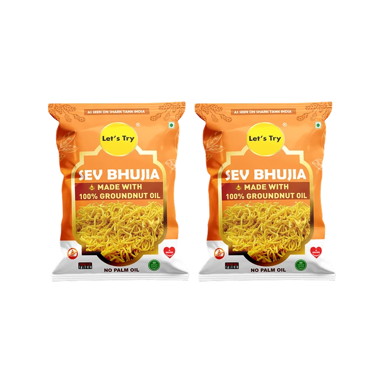 Let's Try Garlic Bhujia - Pack of 2