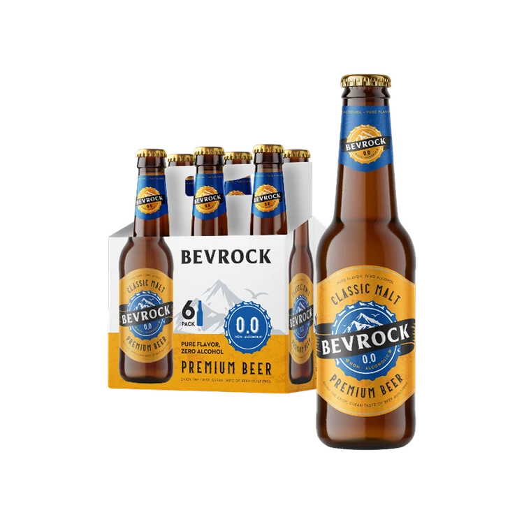BEVROCK Classic Malt Non-Alcoholic Beer